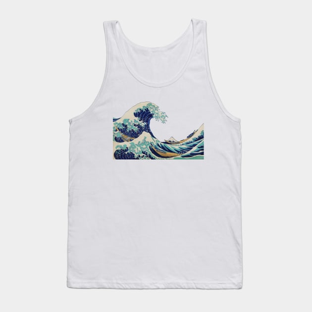 The Great Wave Off Kanagawa Tank Top by creativewrld